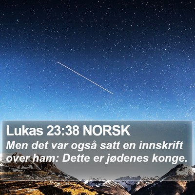 Lukas 23:38 NORSK Bible Verse Image