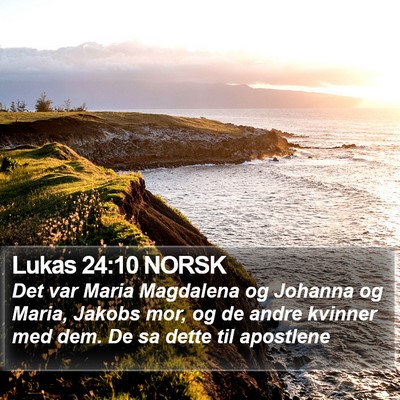 Lukas 24:10 NORSK Bible Verse Image