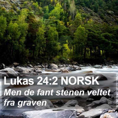 Lukas 24:2 NORSK Bible Verse Image