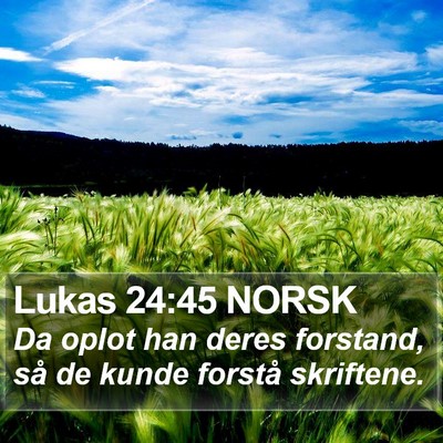 Lukas 24:45 NORSK Bible Verse Image