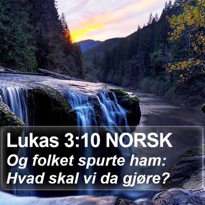 Lukas 3:10 NORSK Bible Verse Image