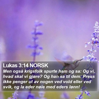 Lukas 3:14 NORSK Bible Verse Image