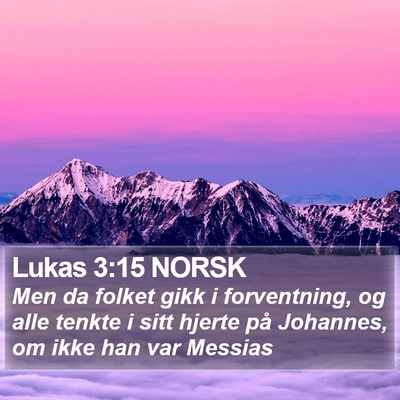 Lukas 3:15 NORSK Bible Verse Image
