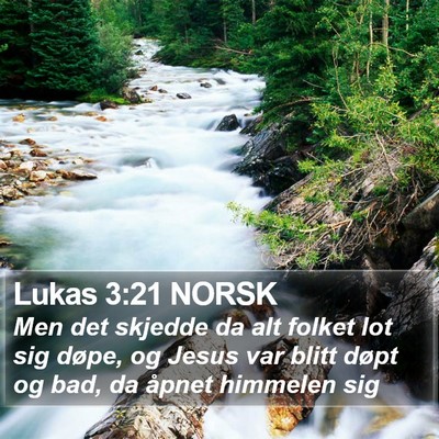 Lukas 3:21 NORSK Bible Verse Image
