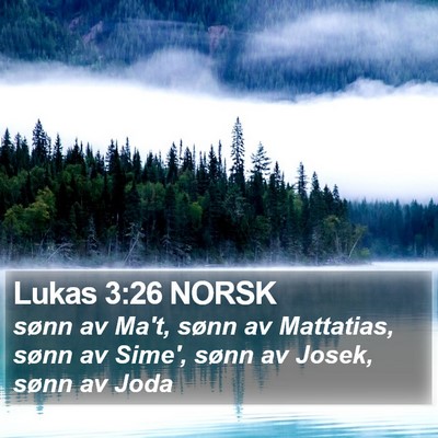 Lukas 3:26 NORSK Bible Verse Image