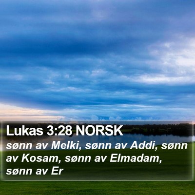 Lukas 3:28 NORSK Bible Verse Image