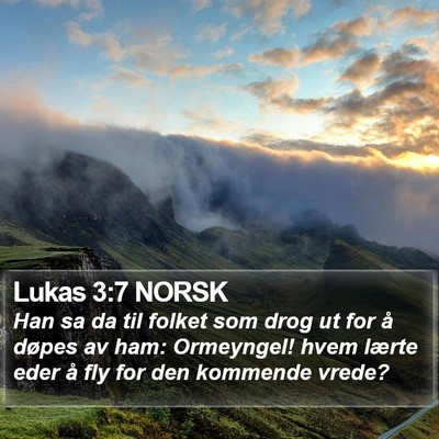 Lukas 3:7 NORSK Bible Verse Image