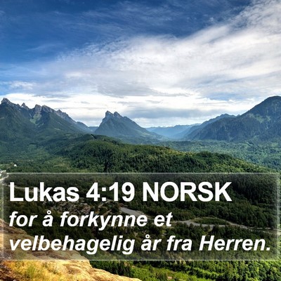 Lukas 4:19 NORSK Bible Verse Image