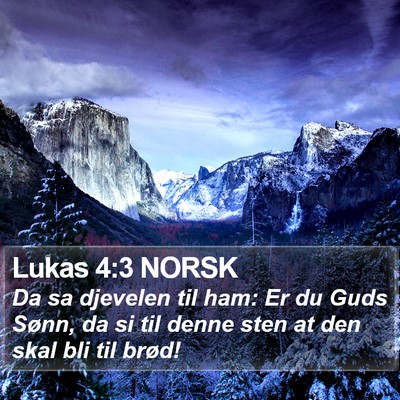 Lukas 4:3 NORSK Bible Verse Image