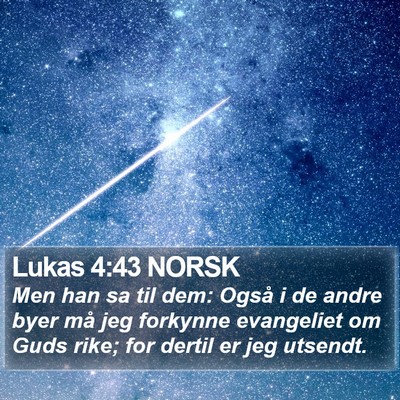 Lukas 4:43 NORSK Bible Verse Image