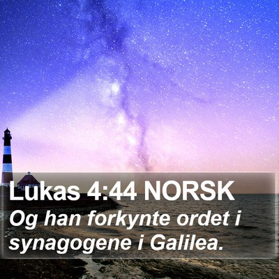 Lukas 4:44 NORSK Bible Verse Image