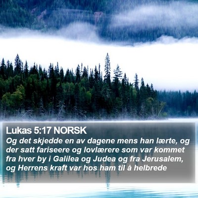Lukas 5:17 NORSK Bible Verse Image