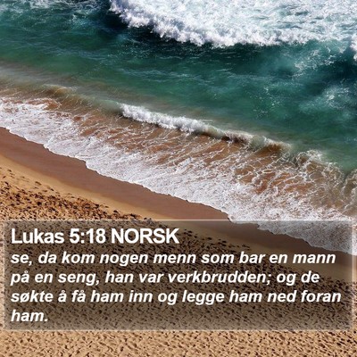 Lukas 5:18 NORSK Bible Verse Image