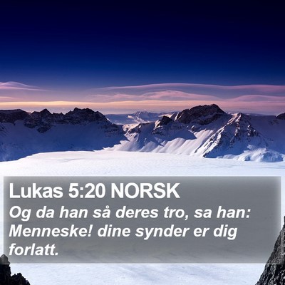 Lukas 5:20 NORSK Bible Verse Image