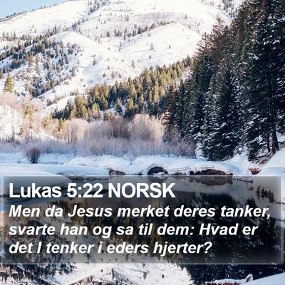 Lukas 5:22 NORSK Bible Verse Image