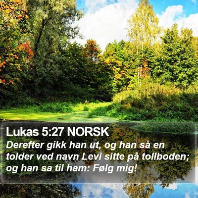 Lukas 5:27 NORSK Bible Verse Image
