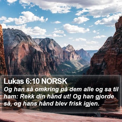 Lukas 6:10 NORSK Bible Verse Image