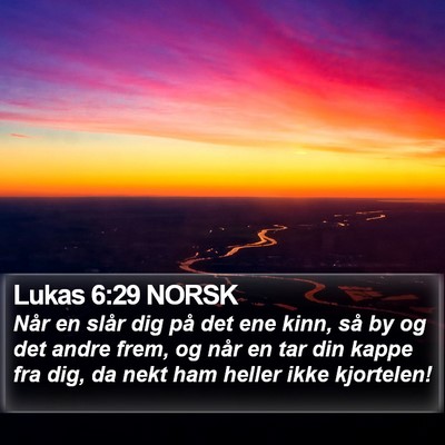 Lukas 6:29 NORSK Bible Verse Image
