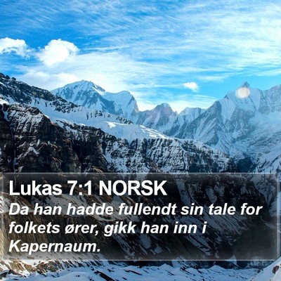 Lukas 7:1 NORSK Bible Verse Image