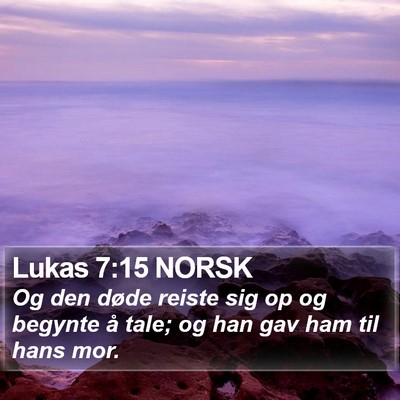 Lukas 7:15 NORSK Bible Verse Image