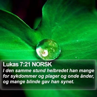 Lukas 7:21 NORSK Bible Verse Image