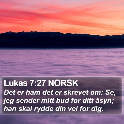 Lukas 7:27 NORSK Bible Verse Image