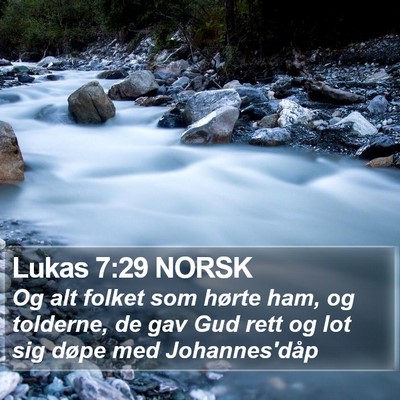 Lukas 7:29 NORSK Bible Verse Image
