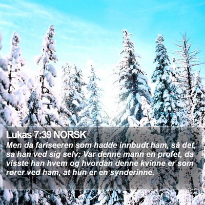 Lukas 7:39 NORSK Bible Verse Image