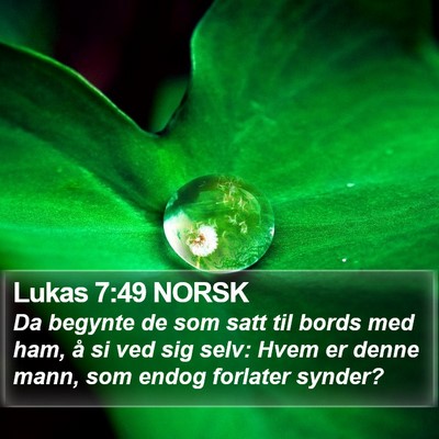 Lukas 7:49 NORSK Bible Verse Image