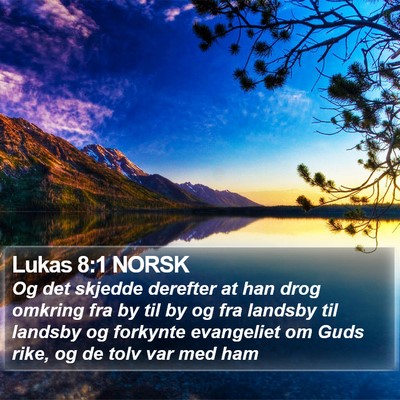 Lukas 8:1 NORSK Bible Verse Image
