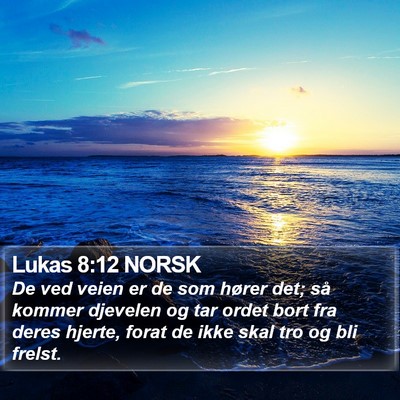 Lukas 8:12 NORSK Bible Verse Image
