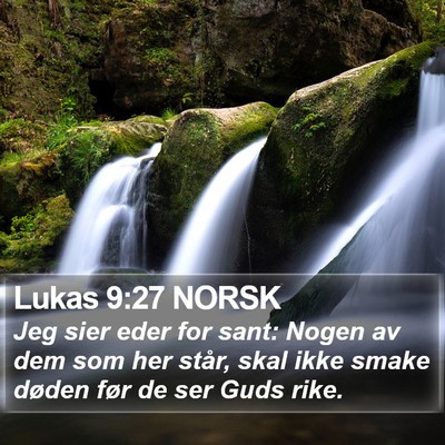 Lukas 9:27 NORSK Bible Verse Image