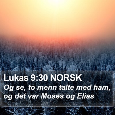 Lukas 9:30 NORSK Bible Verse Image
