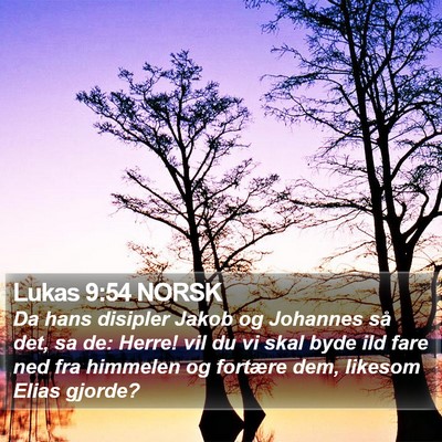 Lukas 9:54 NORSK Bible Verse Image