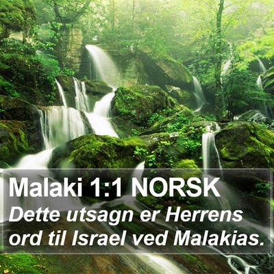 Malaki 1:1 NORSK Bible Verse Image