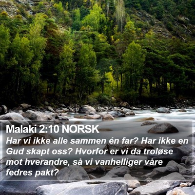 Malaki 2:10 NORSK Bible Verse Image