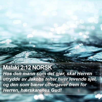 Malaki 2:12 NORSK Bible Verse Image