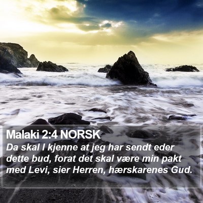 Malaki 2:4 NORSK Bible Verse Image