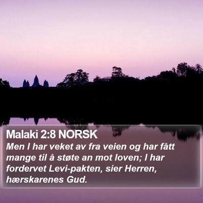 Malaki 2:8 NORSK Bible Verse Image