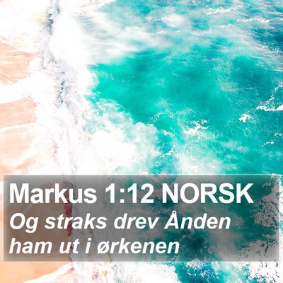 Markus 1:12 NORSK Bible Verse Image