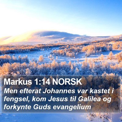 Markus 1:14 NORSK Bible Verse Image
