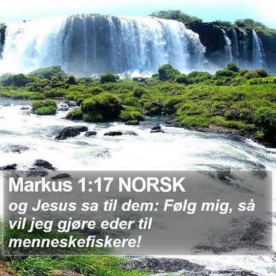 Markus 1:17 NORSK Bible Verse Image