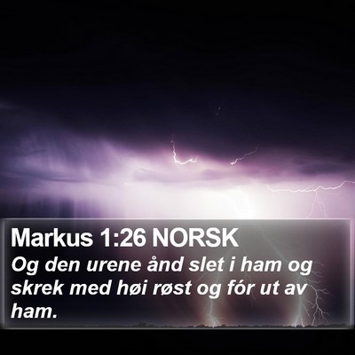 Markus 1:26 NORSK Bible Verse Image