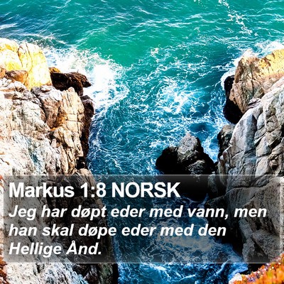 Markus 1:8 NORSK Bible Verse Image