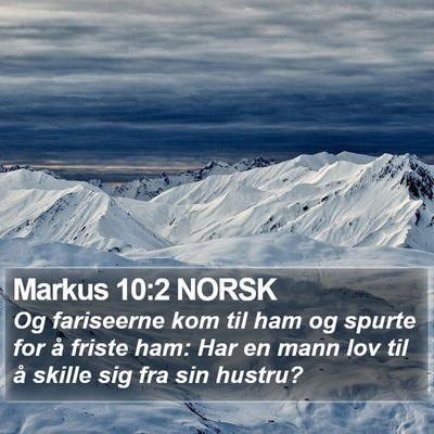 Markus 10:2 NORSK Bible Verse Image