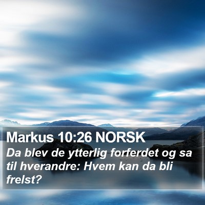Markus 10:26 NORSK Bible Verse Image
