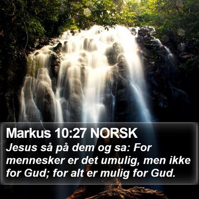 Markus 10:27 NORSK Bible Verse Image