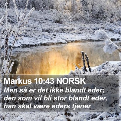 Markus 10:43 NORSK Bible Verse Image