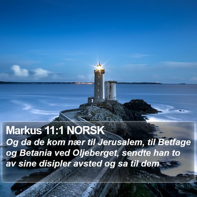 Markus 11:1 NORSK Bible Verse Image
