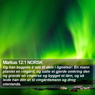 Markus 12:1 NORSK Bible Verse Image